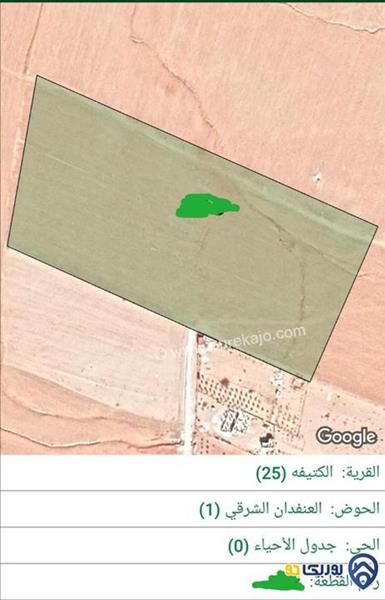 ارض مساحة 37877م للبيع في الكتيفه-عمان
