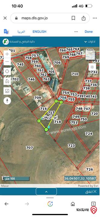 قطعة ارض للبيع مساحة 3.317 دنم في الزرقاء ابو الزيغان الحي الشرقي