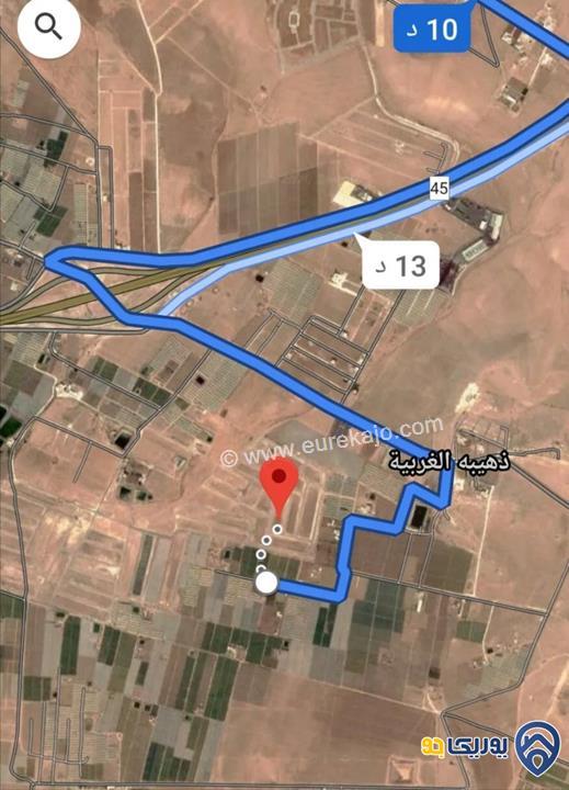 ارض مساحة 4 دونم للبيع في ذهيبه الغربية-عمان