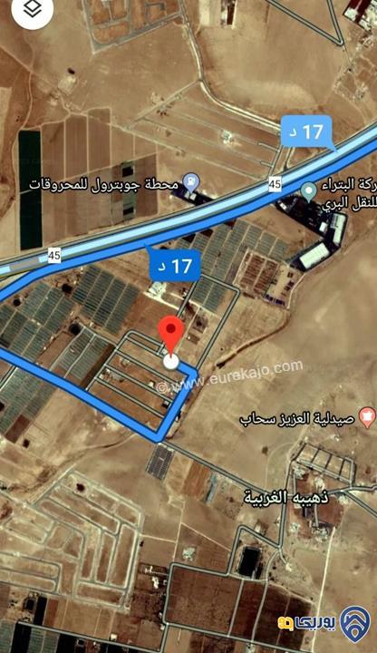 ارض مساحة 1 دونم للبيع في ذهيبه الغربية-عمان